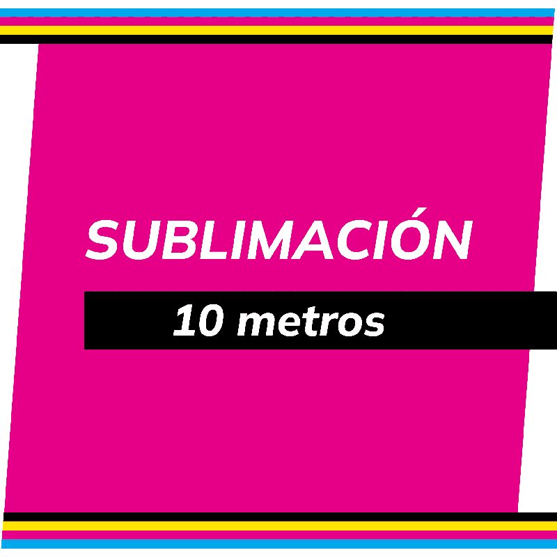 BONOS SUBLIMACIÓN 10 METROS